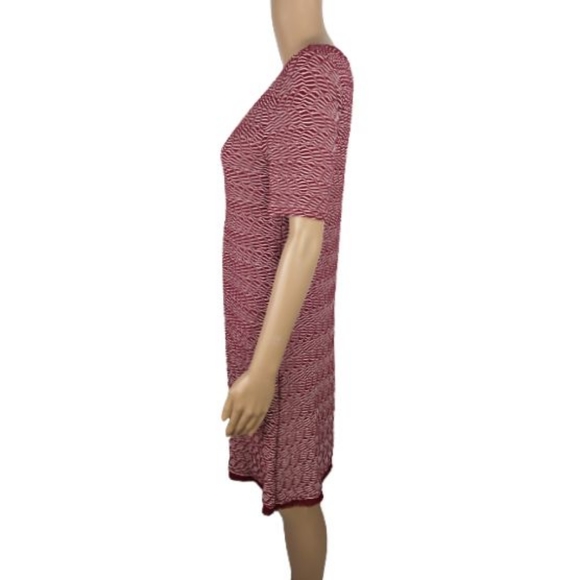 Anthropologie Maeve Dora Red Textured Dress S - Picture 6 of 9